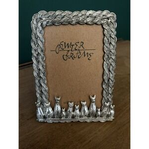 Barron Pewter 3X4 Cat Picture Frame